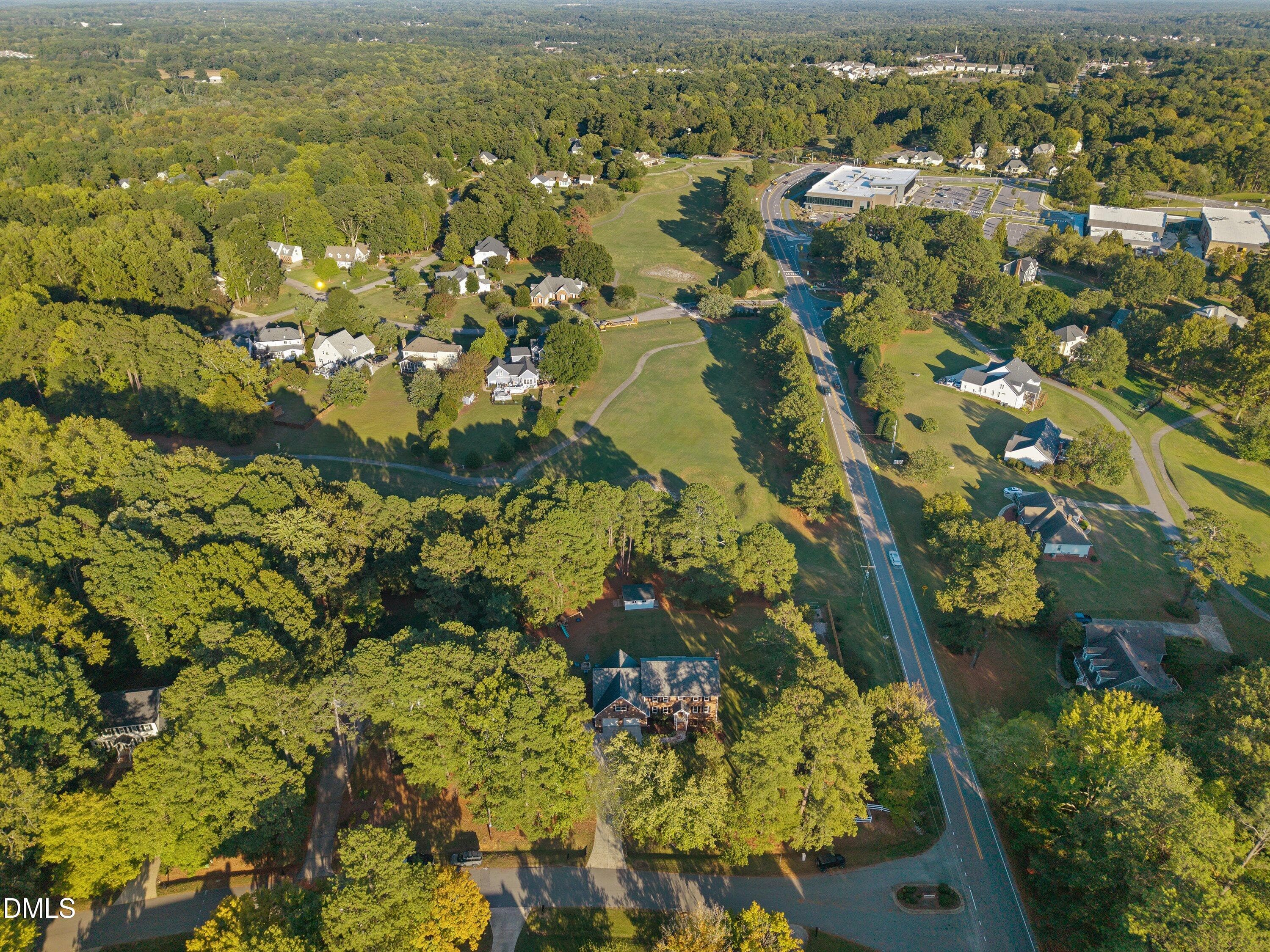 75 Aerial - Property and Surroundings - 5413 W Oaks Drive, Fuquay Varina, NC 27526, Fuquay Varina