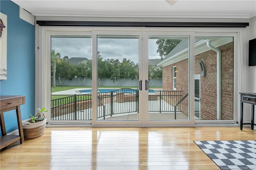 View of the Pool from Great Room - 3435 Camberly Drive, Fayetteville, NC 28306, Fayetteville