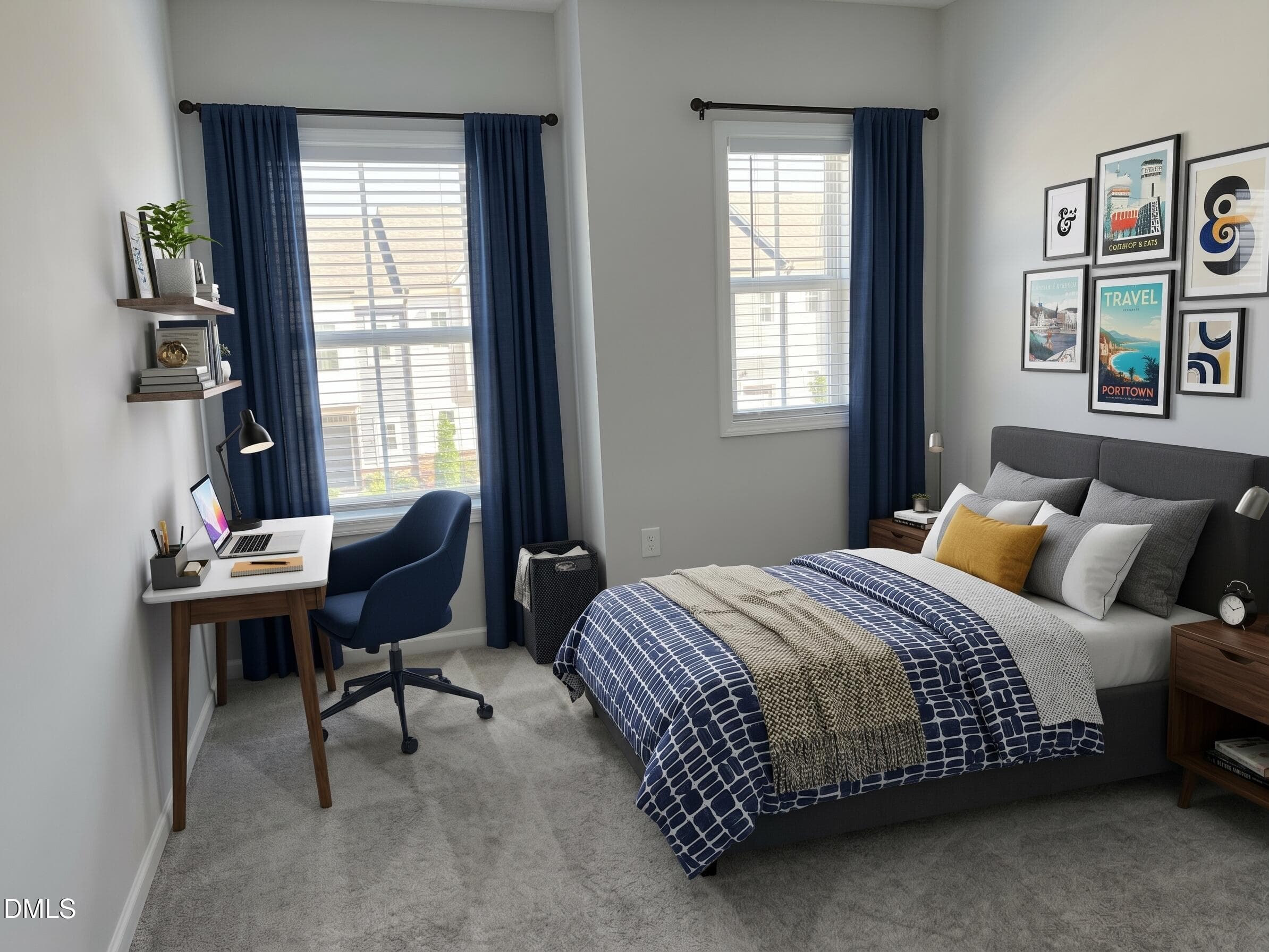 Bedroom staged - 800 Star Ridge Drive, Raleigh, NC 27610