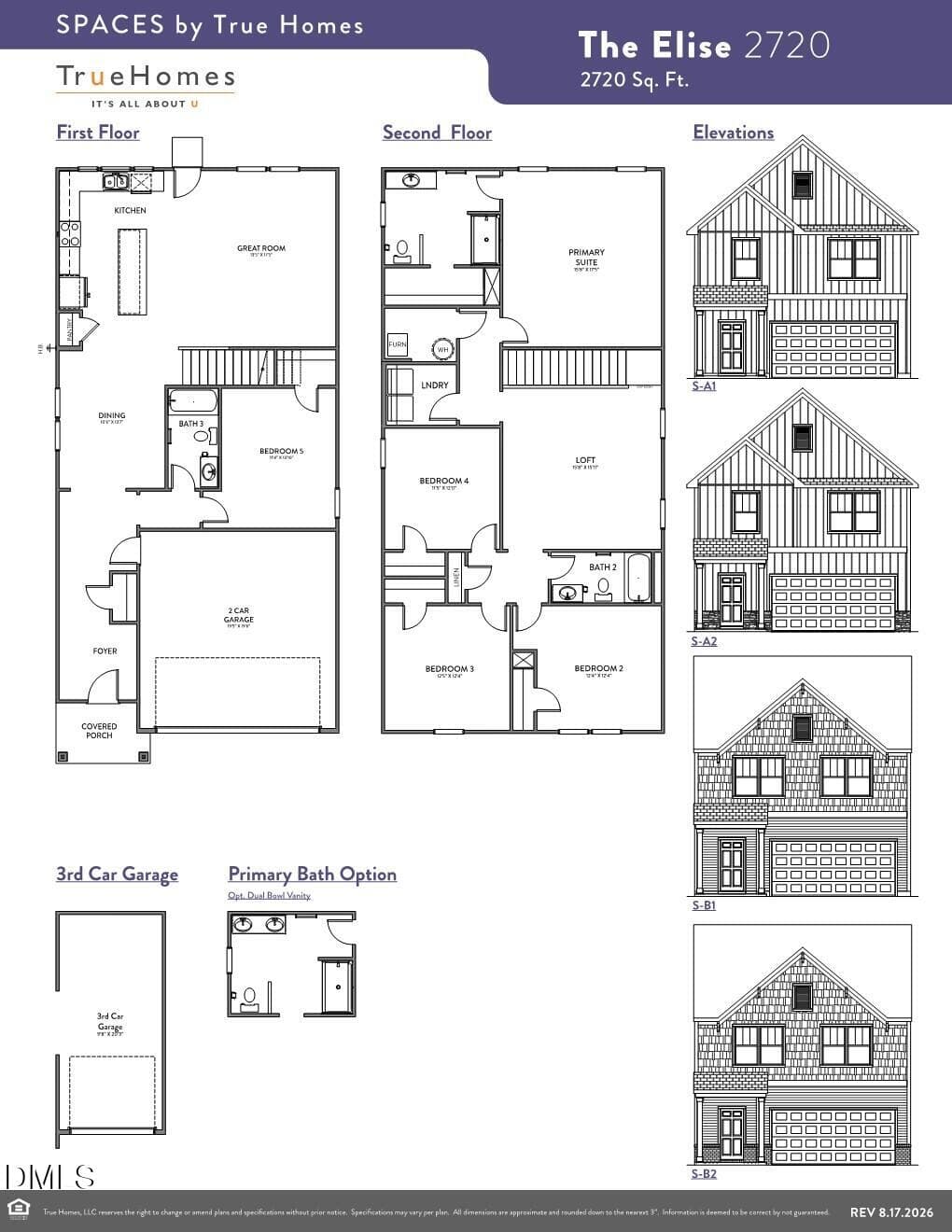 Elise 2720 FP - Spaces 8.17.2026_1 - 908 Bright Tavern Way 49, Wendell, NC 27591, Wendell