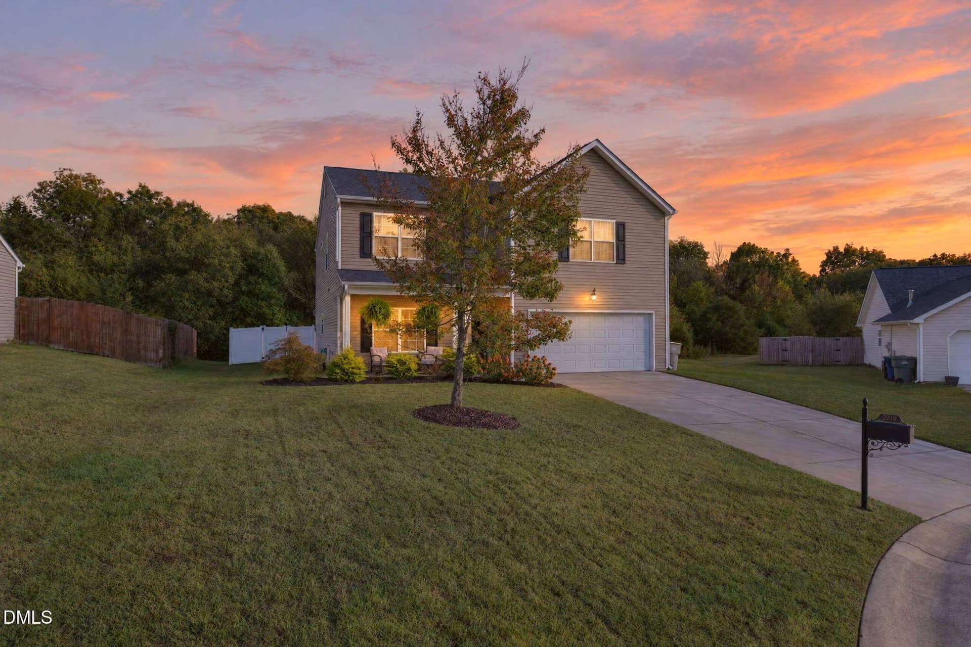 1-web-or-mls-P1102360_twilight - 2718 Creek Bend Court, Graham, NC 27253