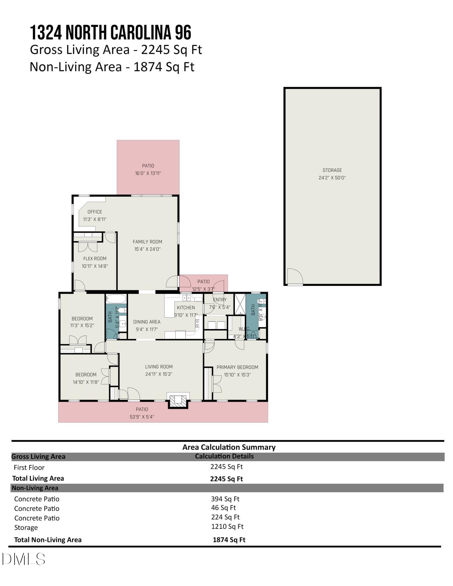 1324 NC 96 Floorplan - 1324 Nc-96, Zebulon, NC 27597