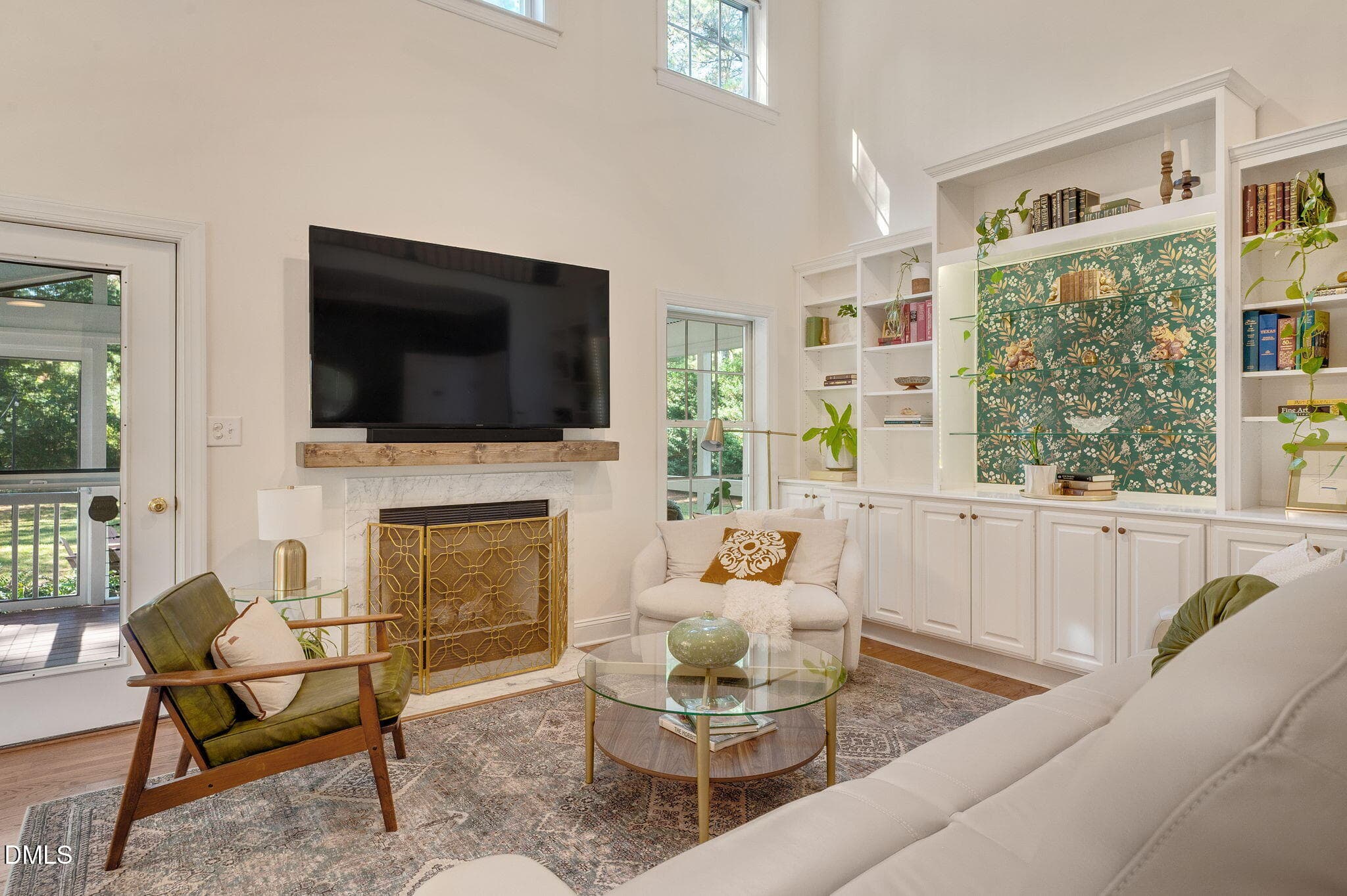 Family Room with Built-ins - 1813 Foxbrook Drive, Raleigh, NC 27603, Raleigh