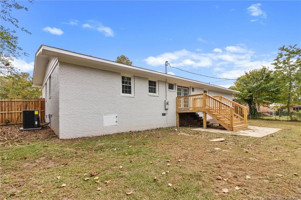 Backyard-side view - 7556 DECATUR Drive, Fayetteville, NC 28303, Fayetteville
