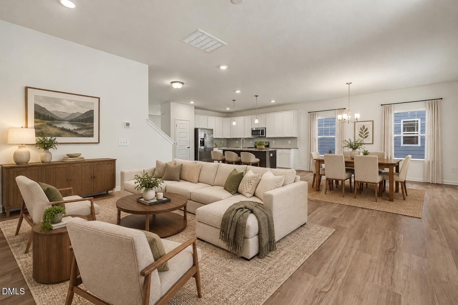 Warm Modern Farmhouse Open-Concept Inter - 417 Marthas View Way, Wake Forest, NC 27587