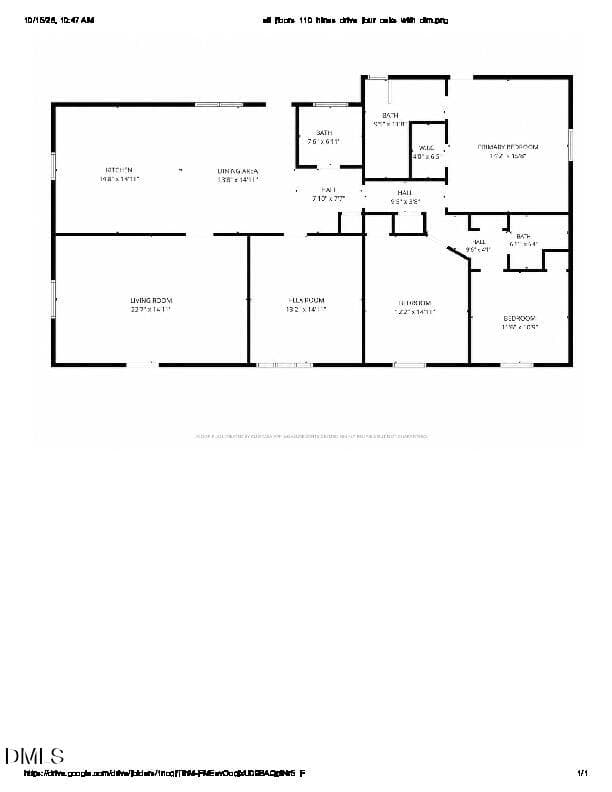 Floorplan_110_hines_drive_four_oaks_with - 110 Hines Drive, Four Oaks, NC 27524