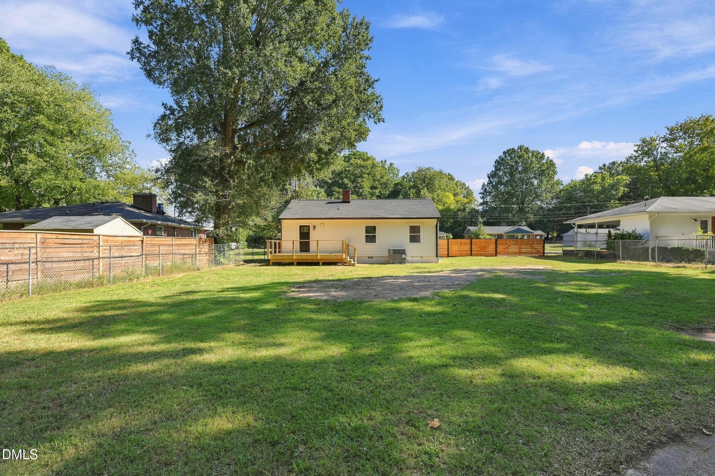 Large fenced back yard - 3607 Duke Homestead Road, Durham, NC 27704, Durham