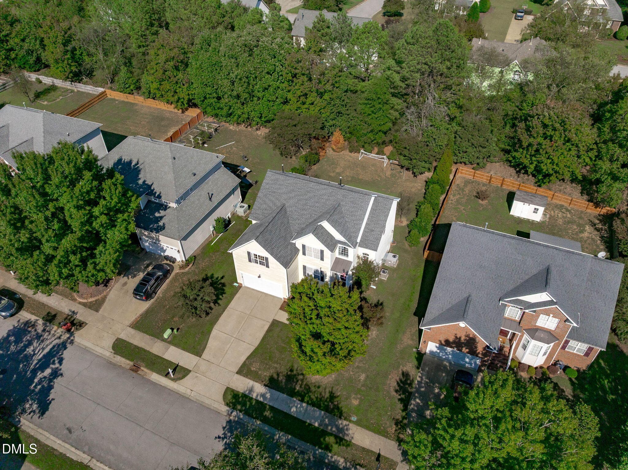 34 Aerial (Front) - 2508 Hidden Meadow Drive, Fuquay Varina, NC 27526, Fuquay Varina