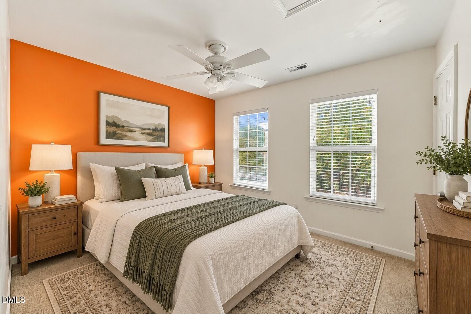 Warm Modern Guest Bedroom - 2408 Gerber Court, Raleigh, NC 27614, Raleigh