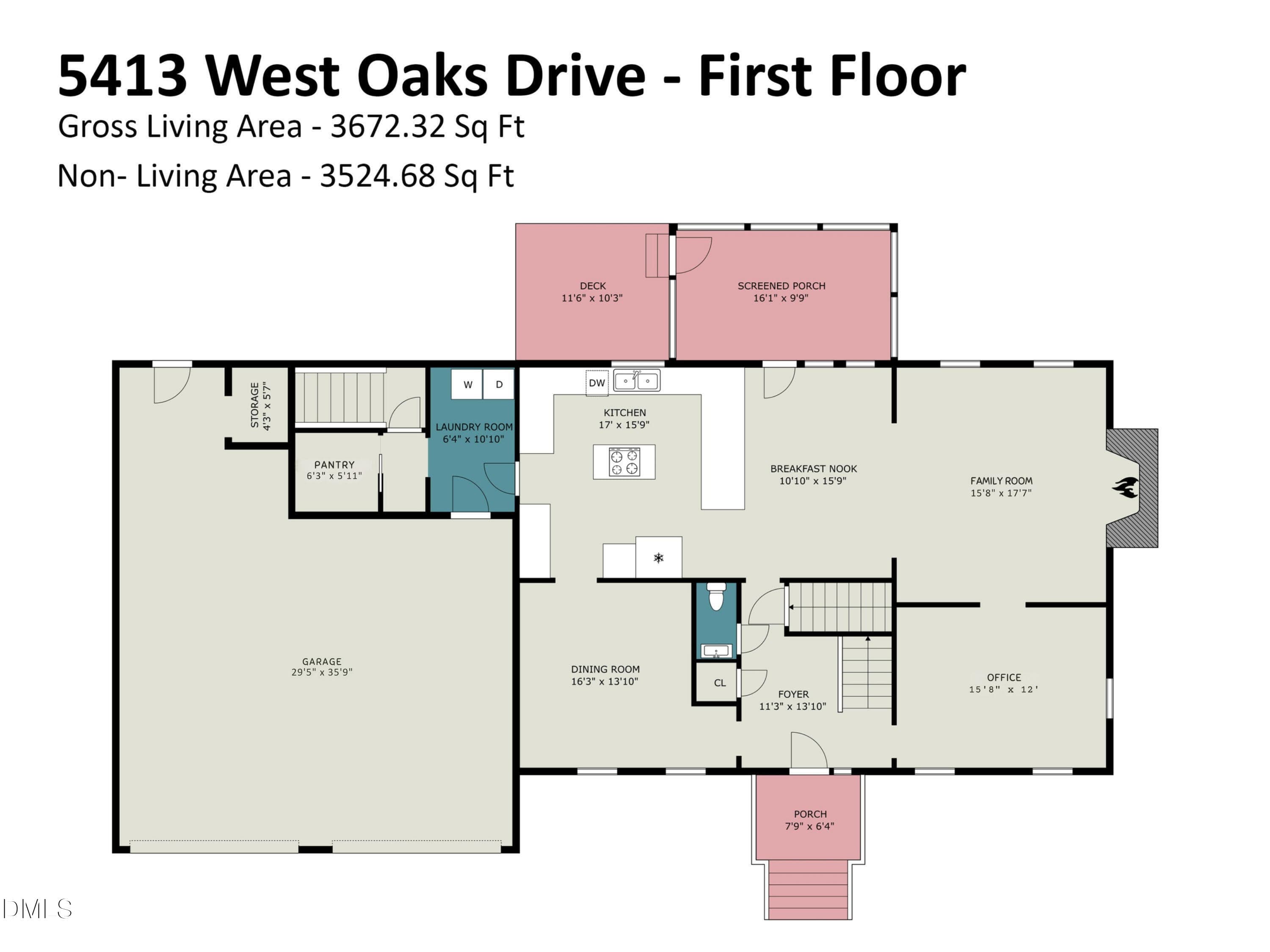 1st Floor - 5413 W Oaks Drive, Fuquay Varina, NC 27526, Fuquay Varina