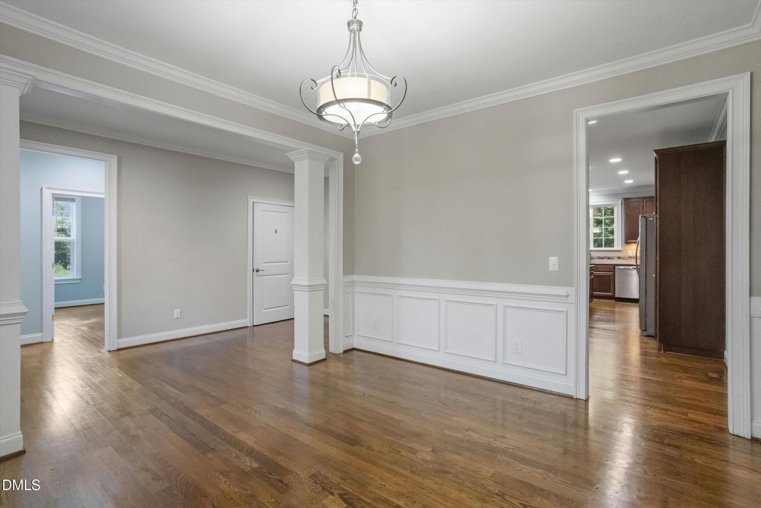 Dining room facing kitchen - 1604 Doubles Court, Raleigh, NC 27609, Raleigh