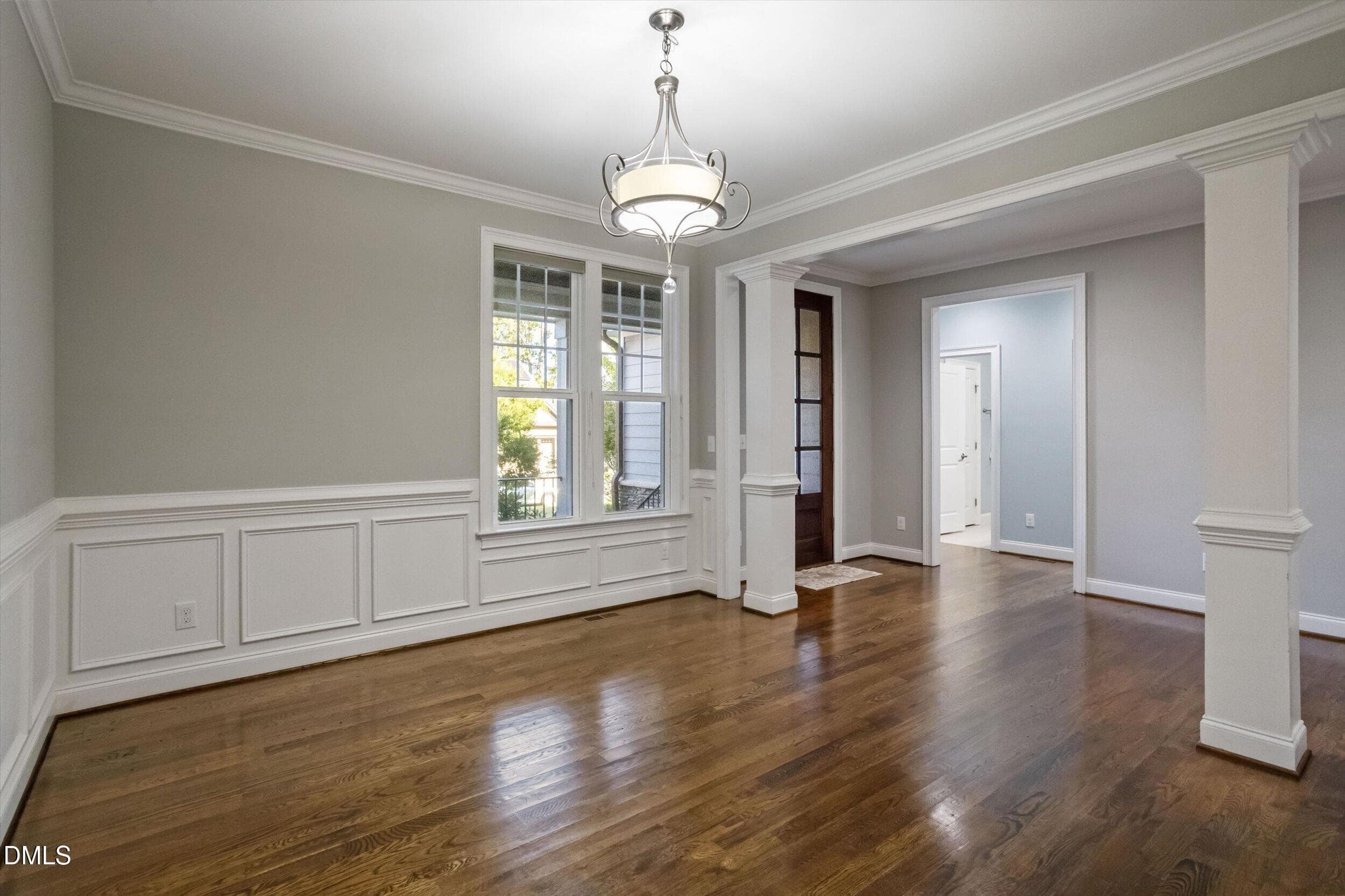 Dining room facing hall - 1604 Doubles Court, Raleigh, NC 27609, Raleigh