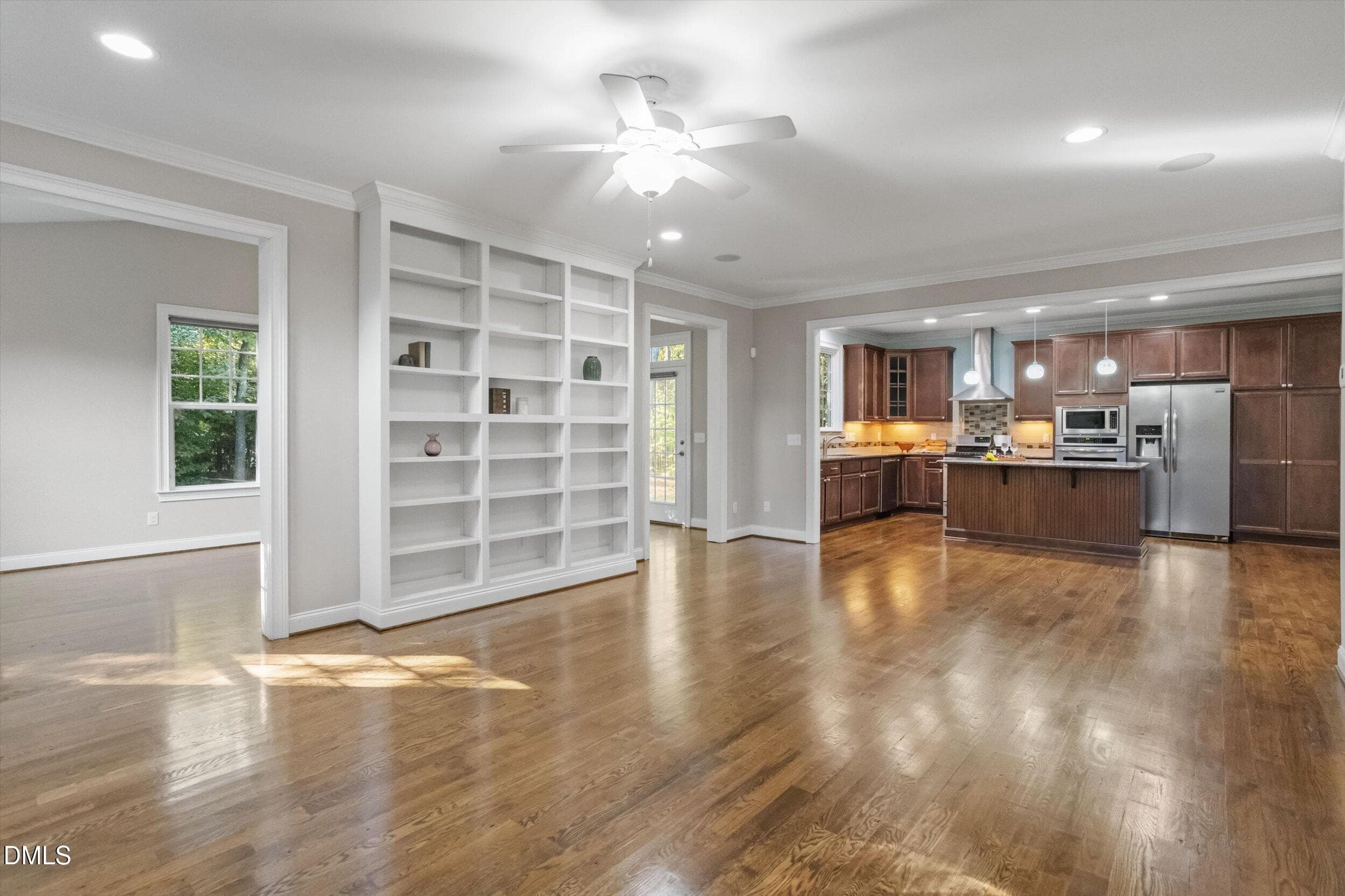Family room facing kitchen - 1604 Doubles Court, Raleigh, NC 27609, Raleigh