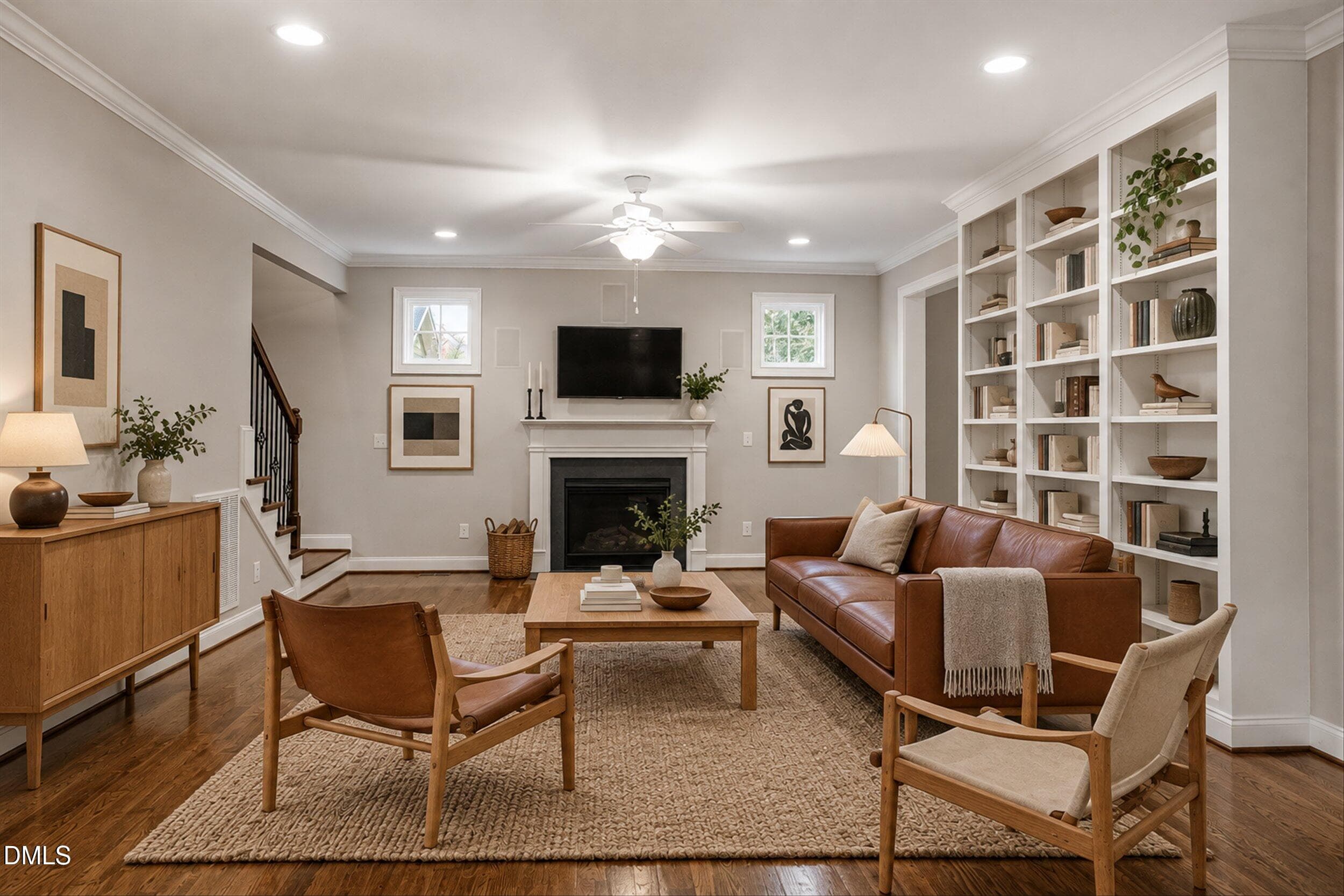 Family rm (virtually staged) - 1604 Doubles Court, Raleigh, NC 27609, Raleigh