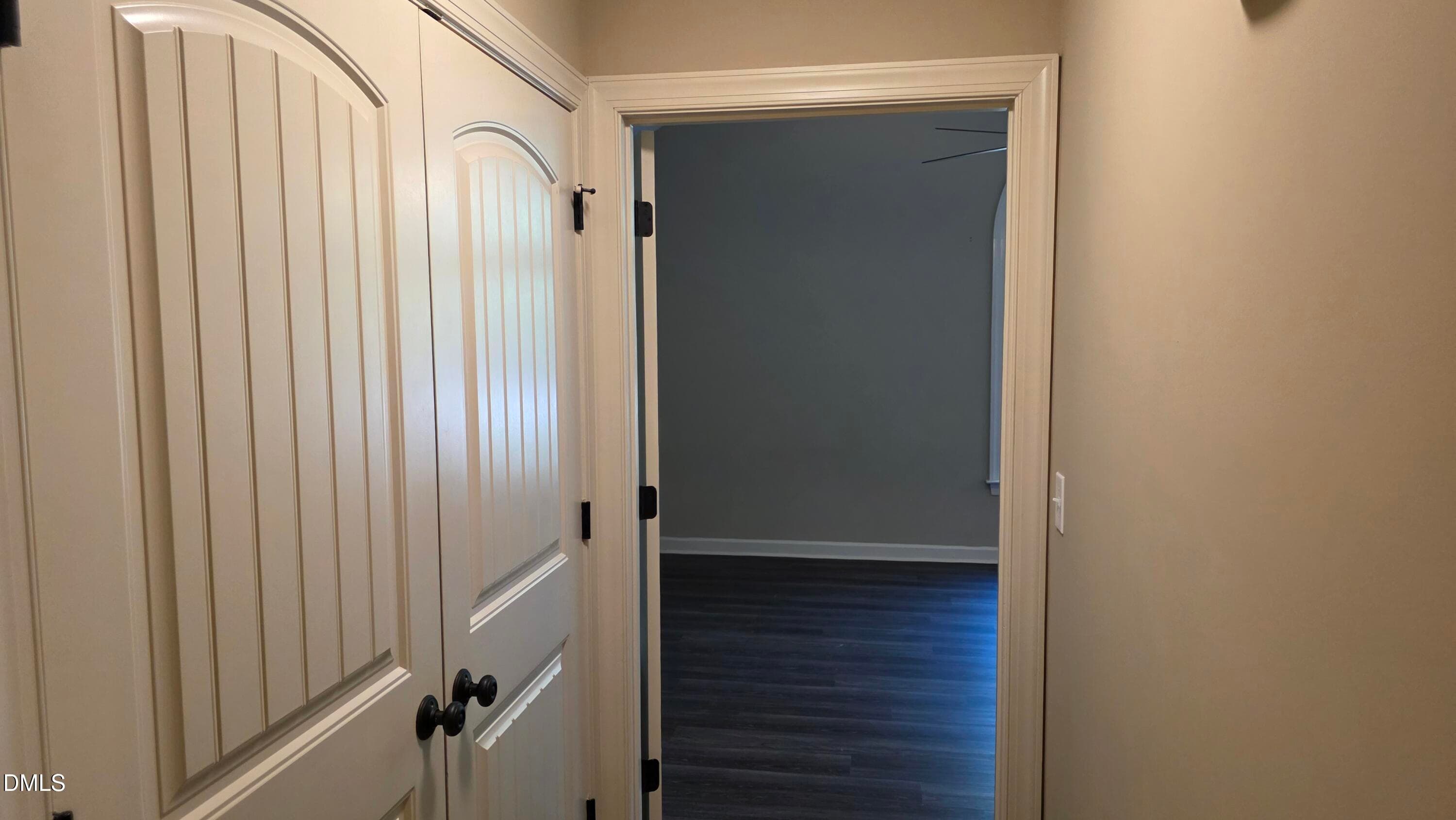 Laundry doors - 183 High Standard Lane, Angier, NC 27501