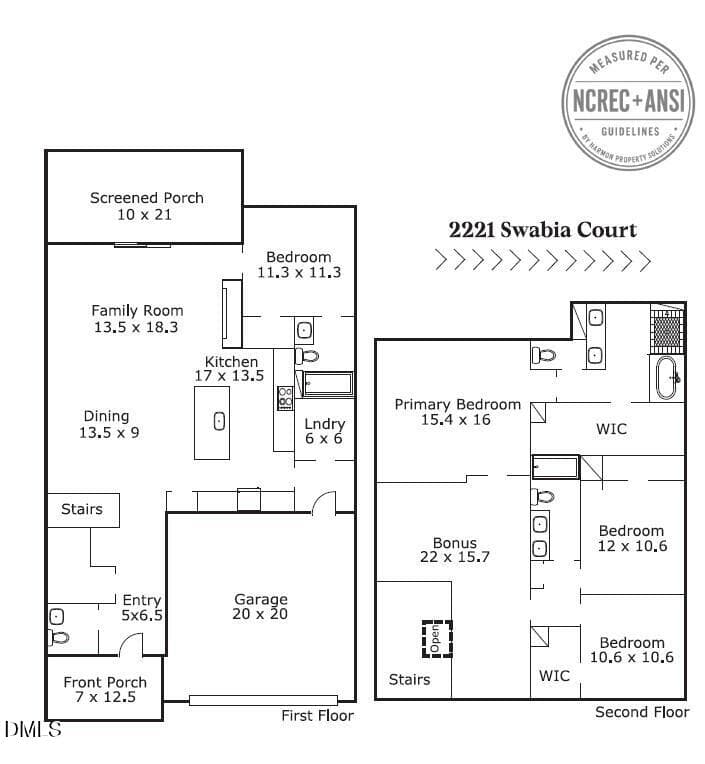 Sketch Pic for MLS - 2221 Swabia Court, Cary, NC 27518, Cary