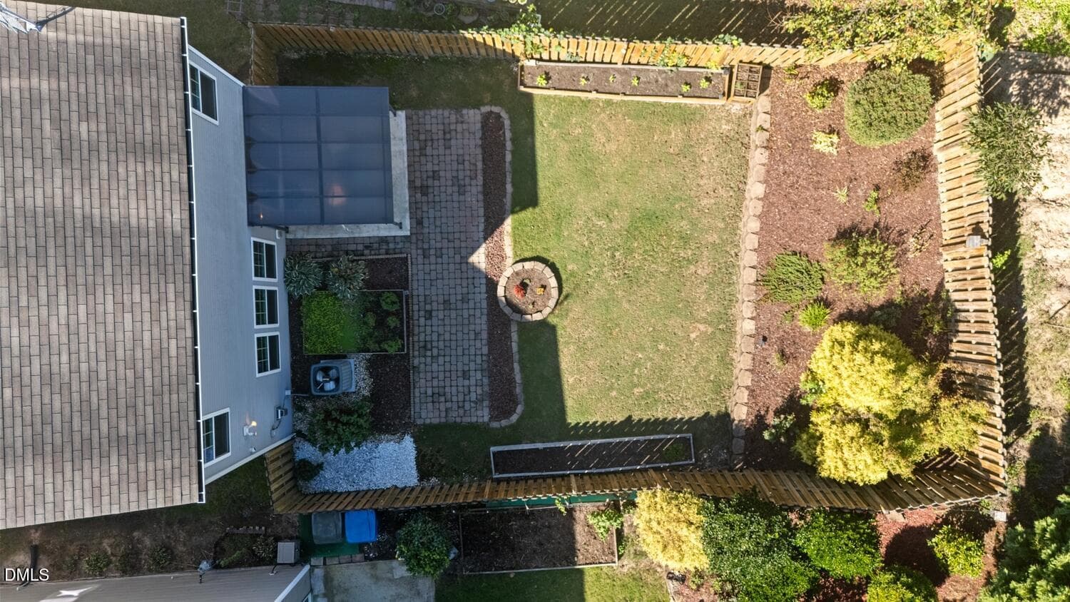 Backyard aerial - 2091 Tanners Mill Drive, Durham, NC 27703