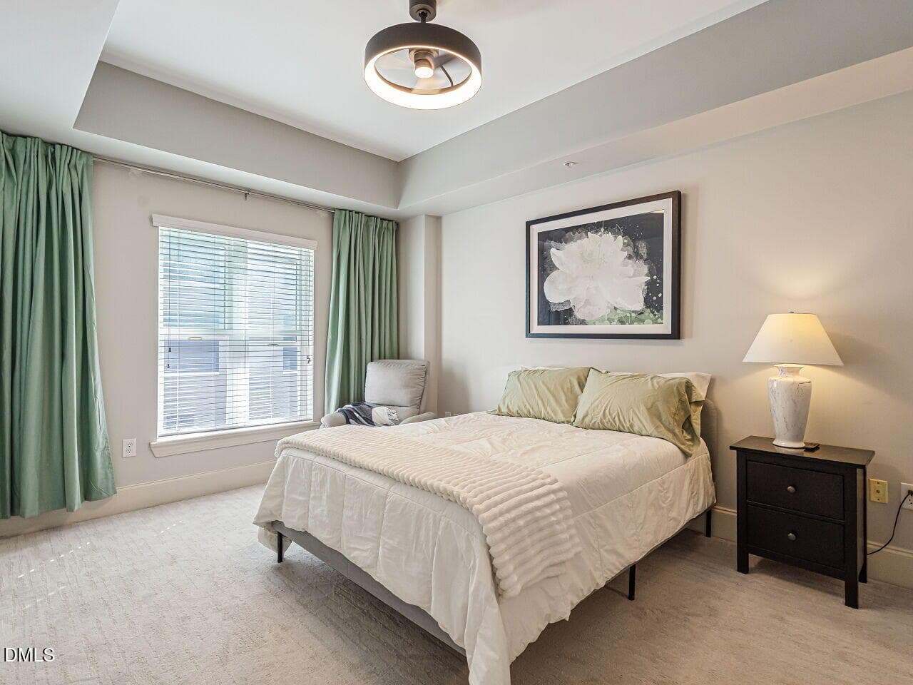 Bedroom w/Window to Courtyard - 222 Glenwood Avenue 210, Raleigh, NC 27603, Raleigh