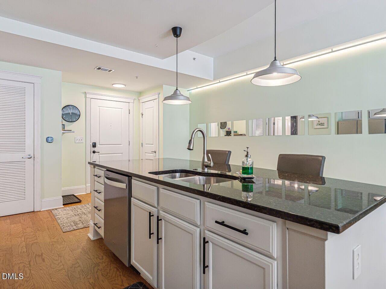 Kitchen Toward Front Door - 222 Glenwood Avenue 210, Raleigh, NC 27603, Raleigh