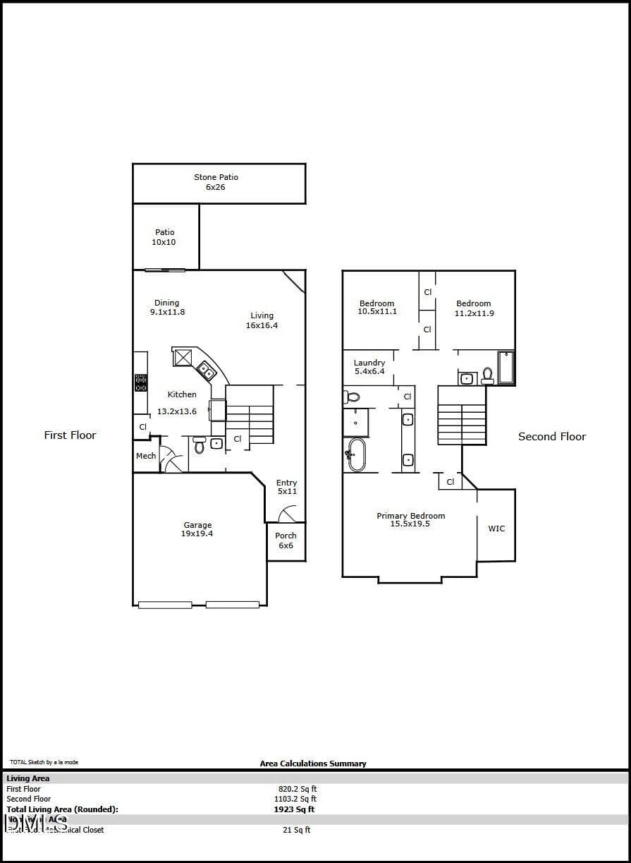 Floorplan - 2091 Tanners Mill Drive, Durham, NC 27703