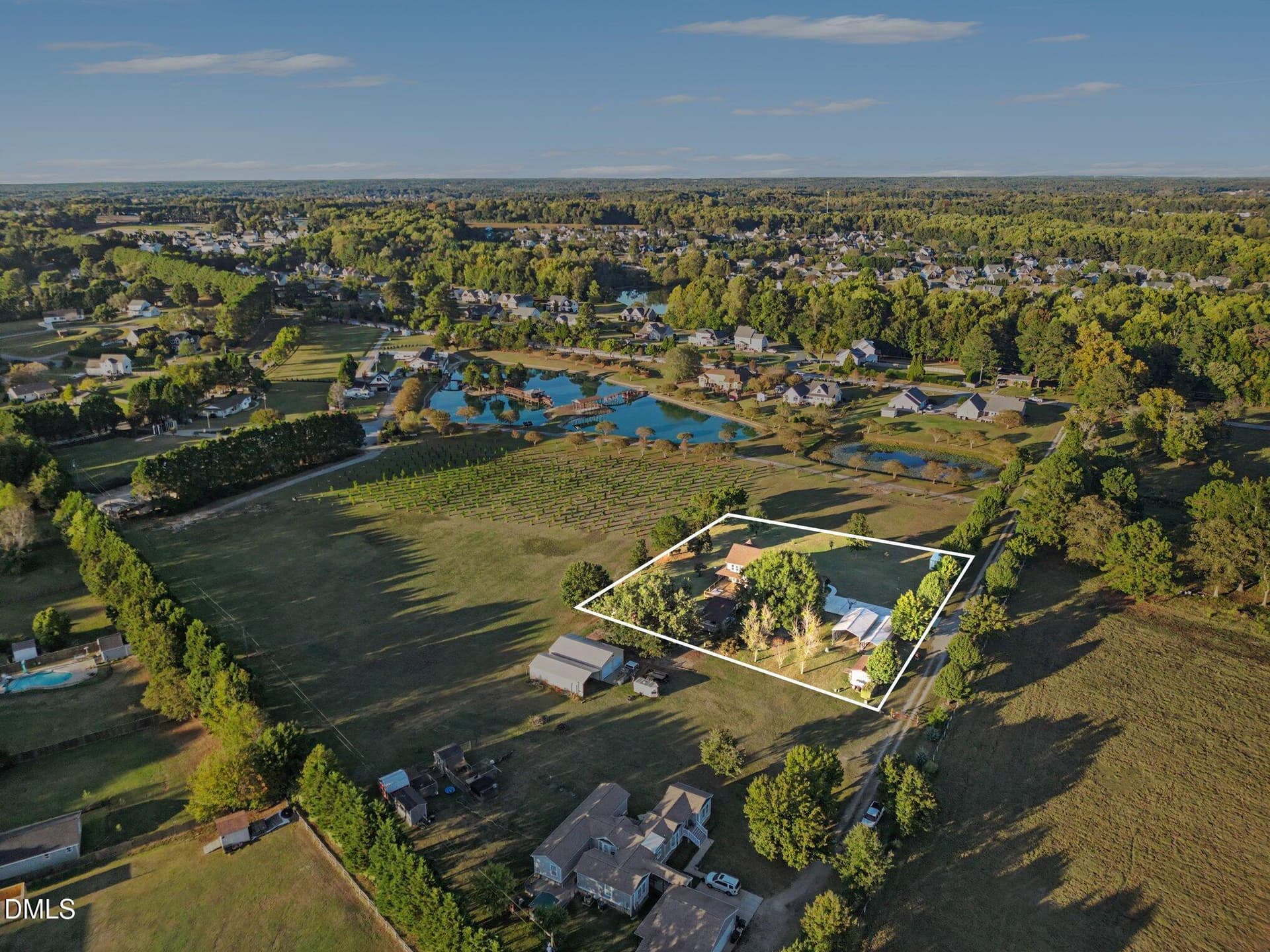 Aerial - 1616 Farm Tractor Run, Willow Springs, NC 27592
