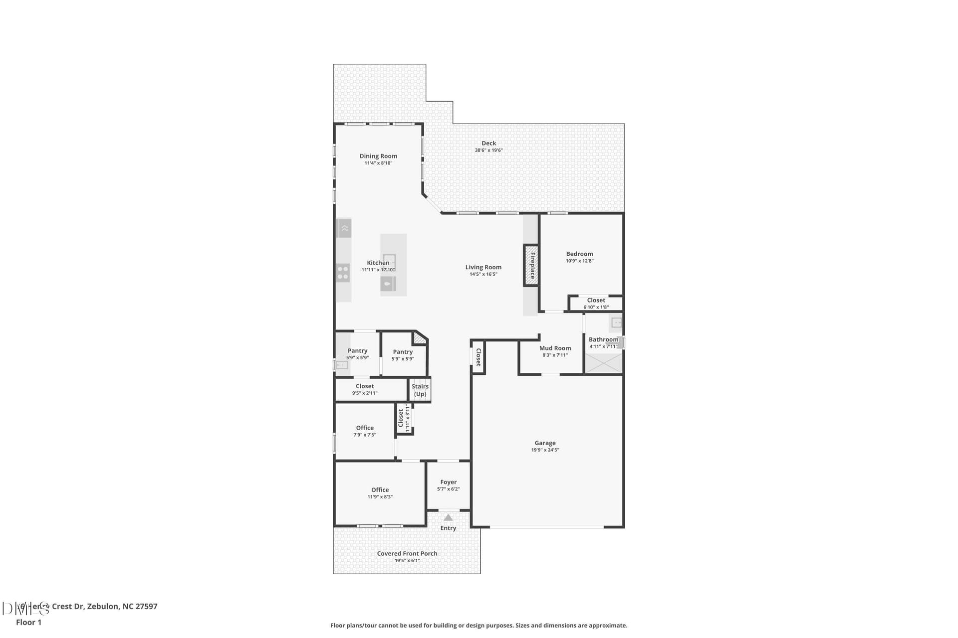2-floor-1 - 36 Henry Crest Drive, Zebulon, NC 27597