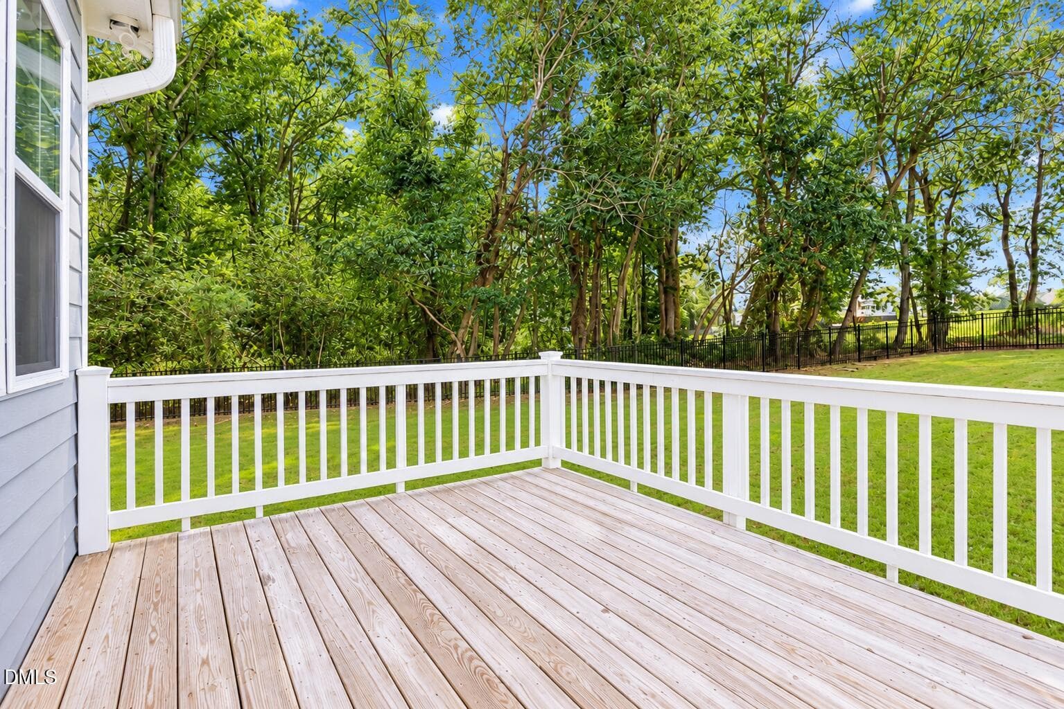 Sunny Deck Overlooking a Wooded Backyard - 302 Old Hickory Drive, Raleigh, NC 27603