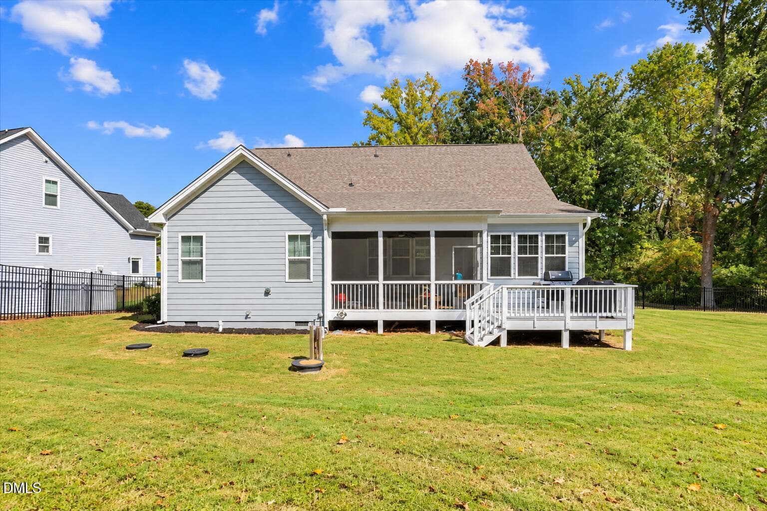 Bright Suburban Backyard with Screened P - 302 Old Hickory Drive, Raleigh, NC 27603