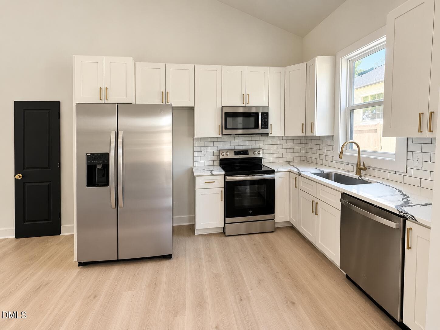 Bright Modern Kitchen with Brass Accents - 2807 Davie Drive, Durham, NC 27704, Durham