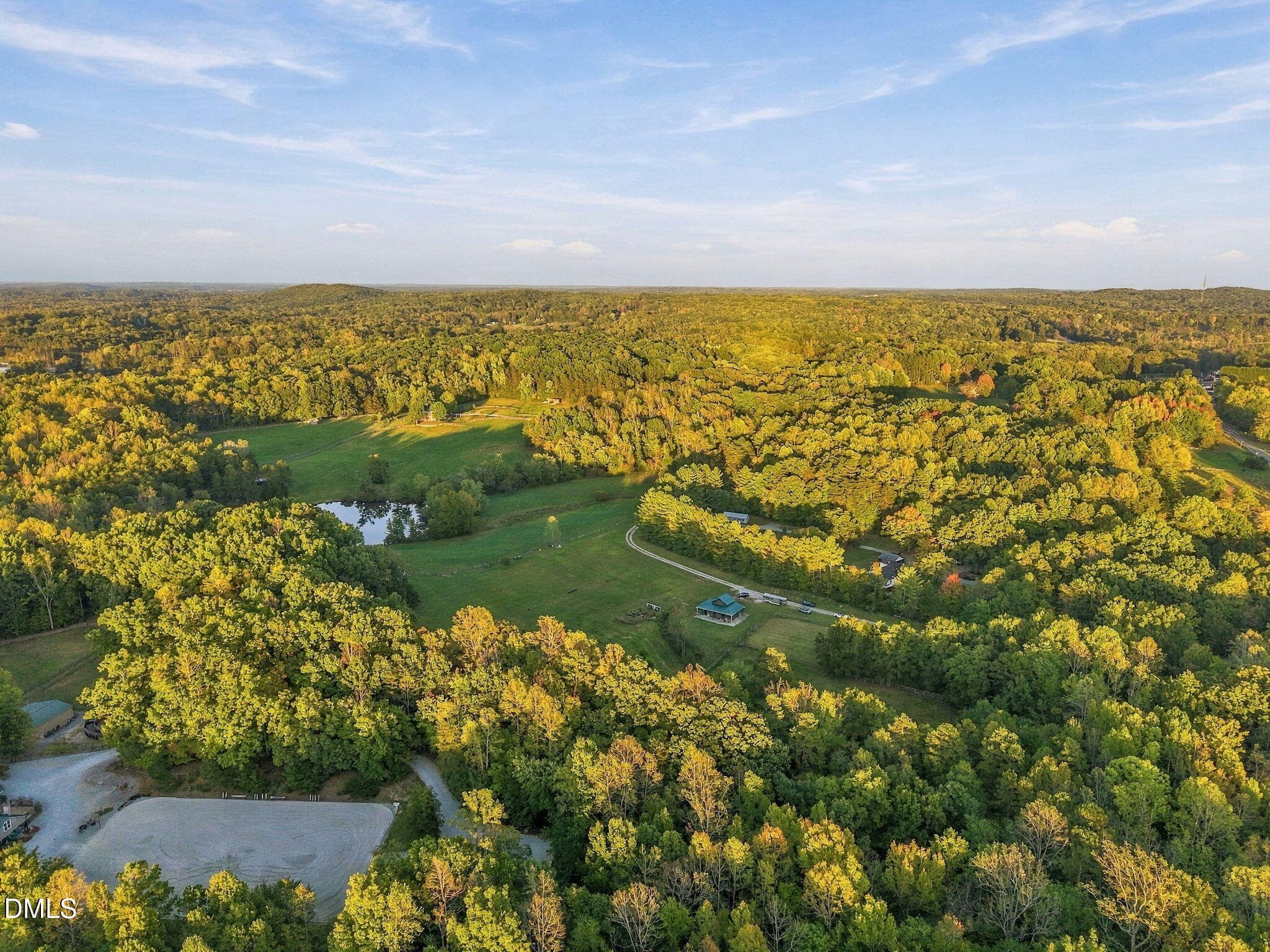 Aerial View - 2844 Leasburg Road, Roxboro, NC 27574