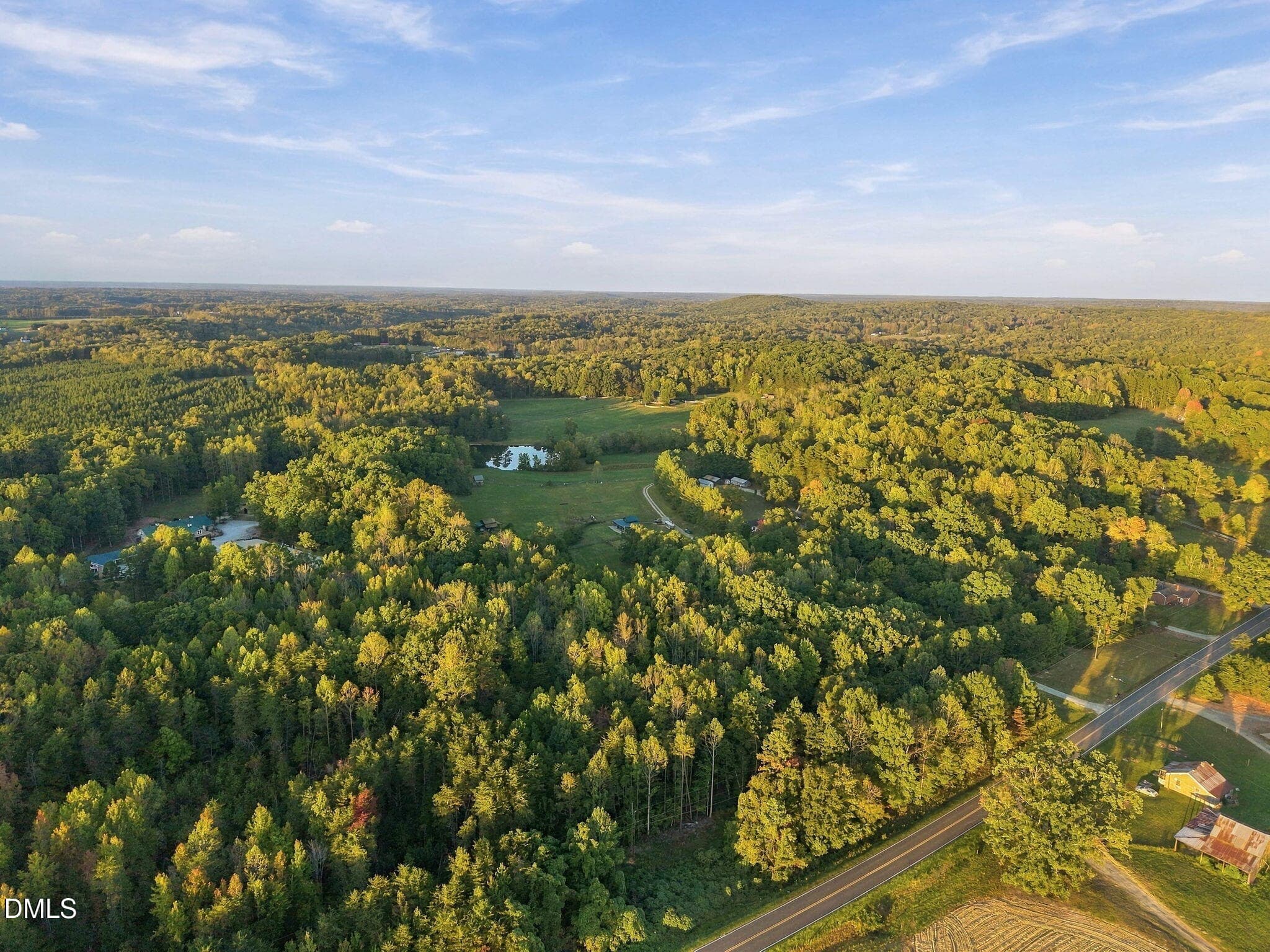 Aerial View - 2844 Leasburg Road, Roxboro, NC 27574