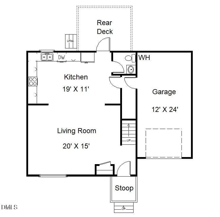 Floor Plan - 407 W Mooring Way, Sanford, NC 27332, Sanford