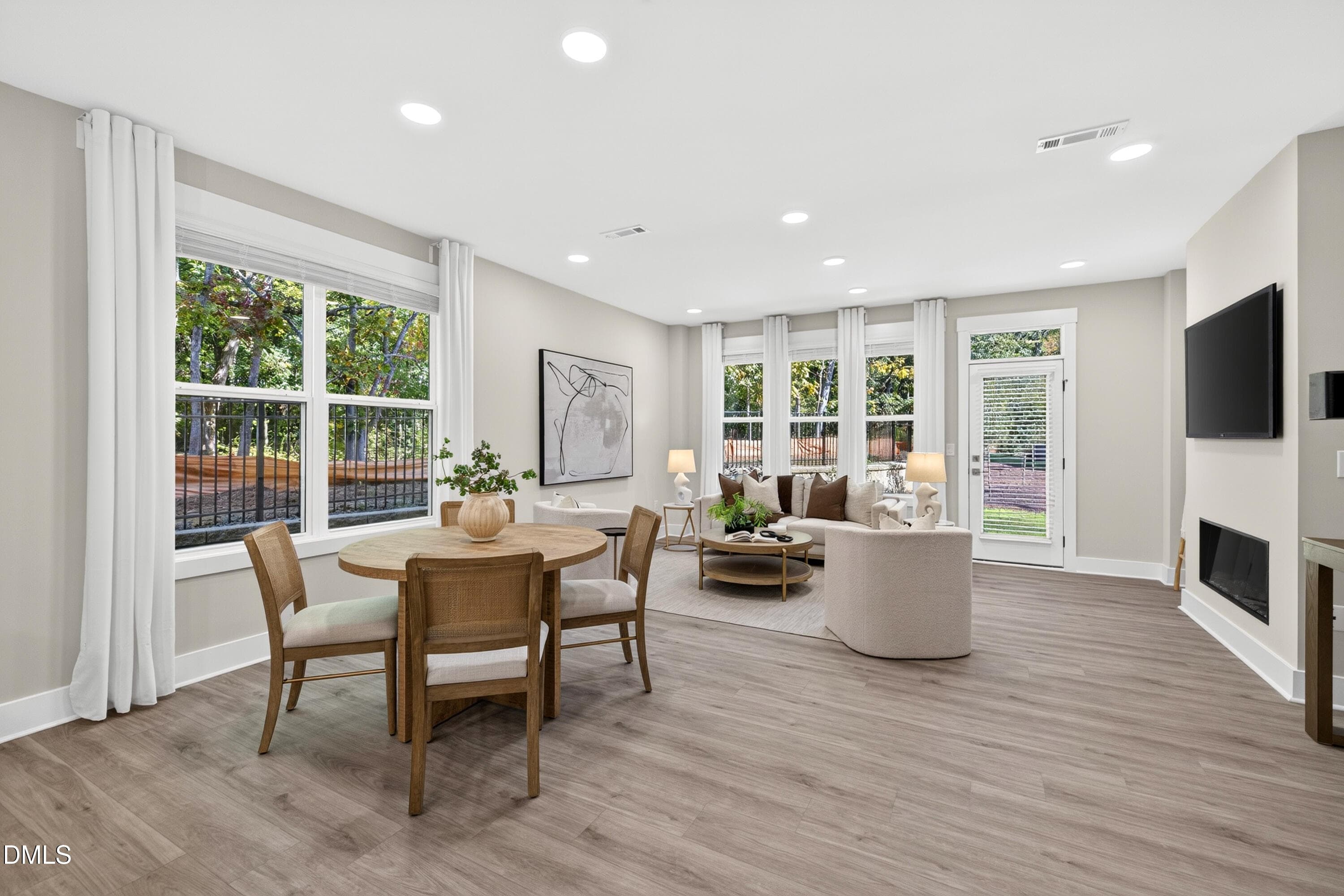Great Room & Dining Area - 613 Cable Court, Apex, NC 27523