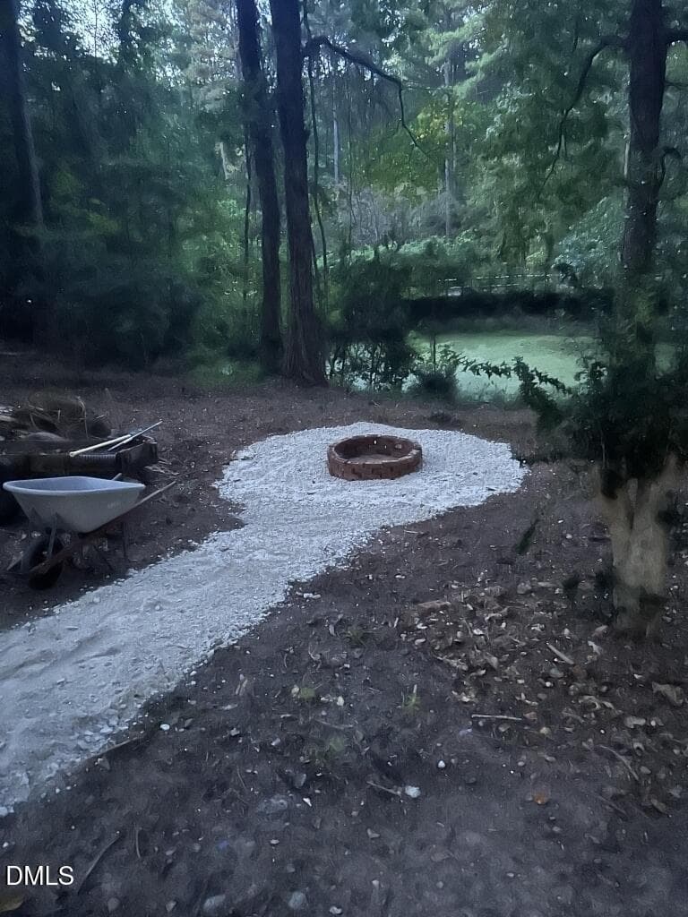 13-Firepit with water view - 1409 Trailwood Drive, Raleigh, NC 27606, Raleigh