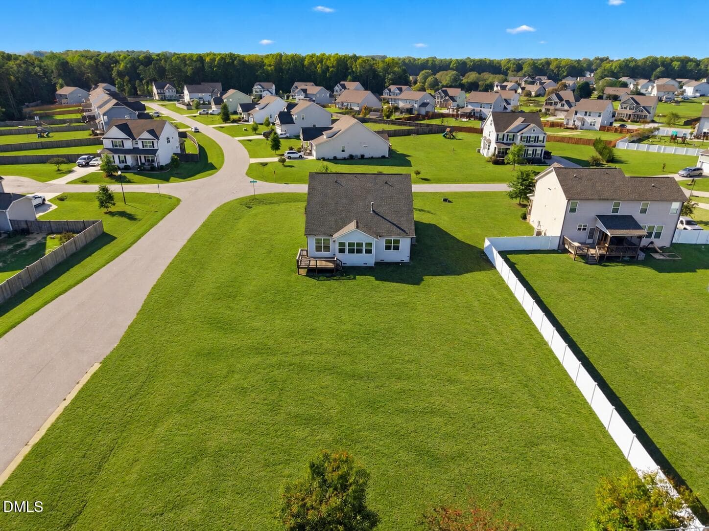 Aerial - 8313 Walking Fern Court, Willow Springs, NC 27592, Willow Springs
