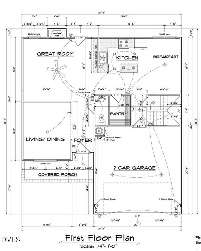 Plan 17 - First Floor Sketch - 914 Colonial Hills Drive, Spring Lake, NC 28390, Spring Lake