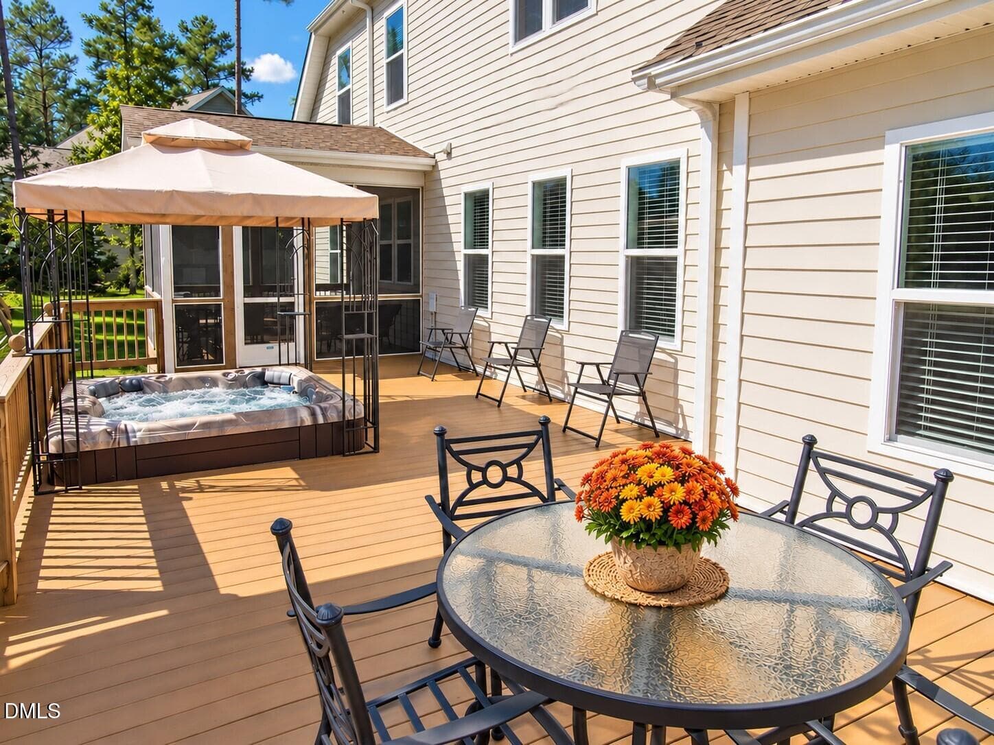 Hot tub & deck - 3824 Watermark Drive, Franklinton, NC 27525, Franklinton