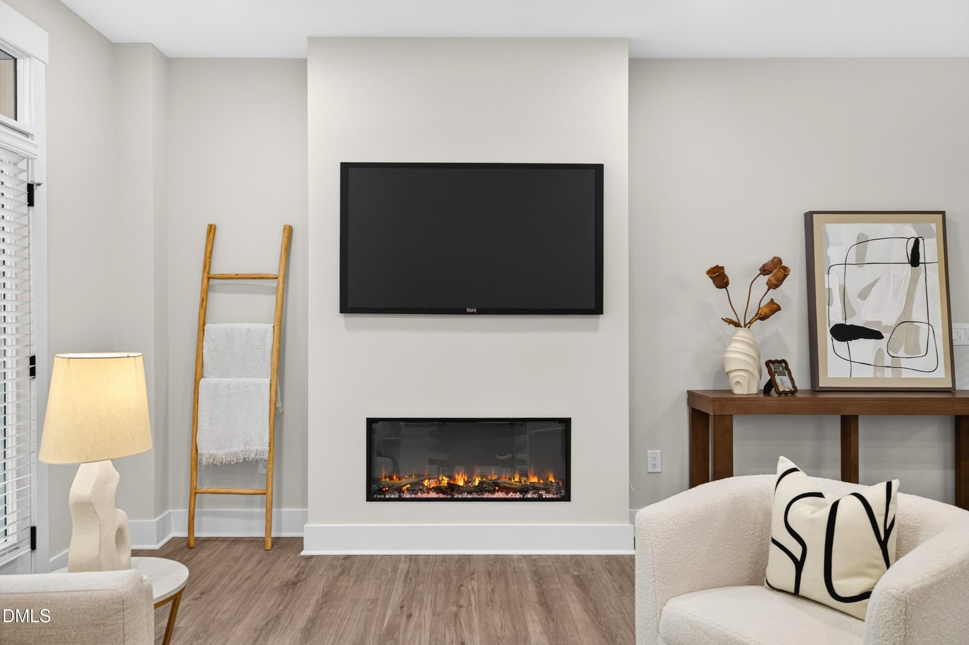 Fireplace & TV Wall (Model Home) - 961 Steel Mill Lane, Apex, NC 27523