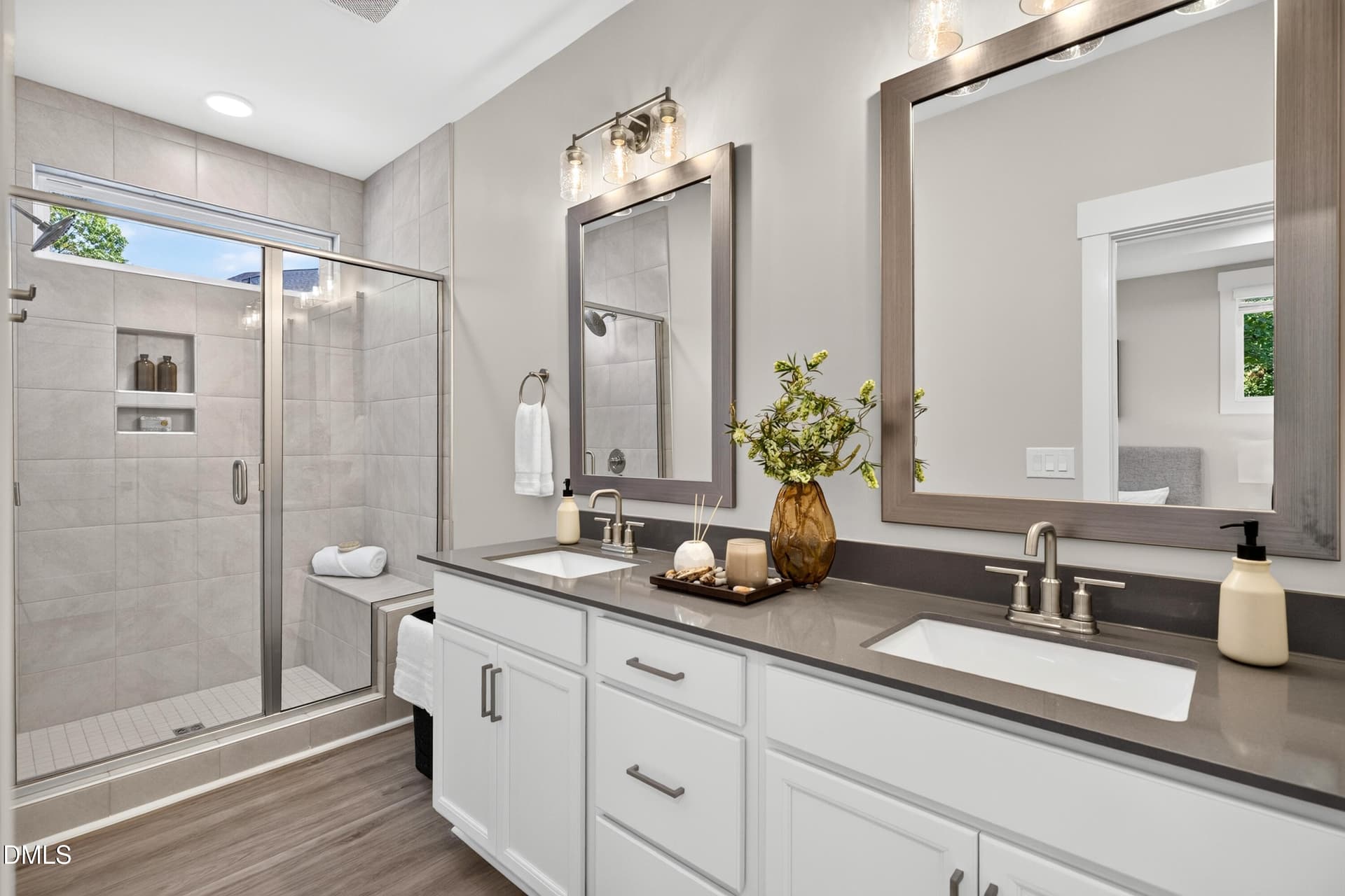 Primary Bath & Shower (Model Home) - 961 Steel Mill Lane, Apex, NC 27523