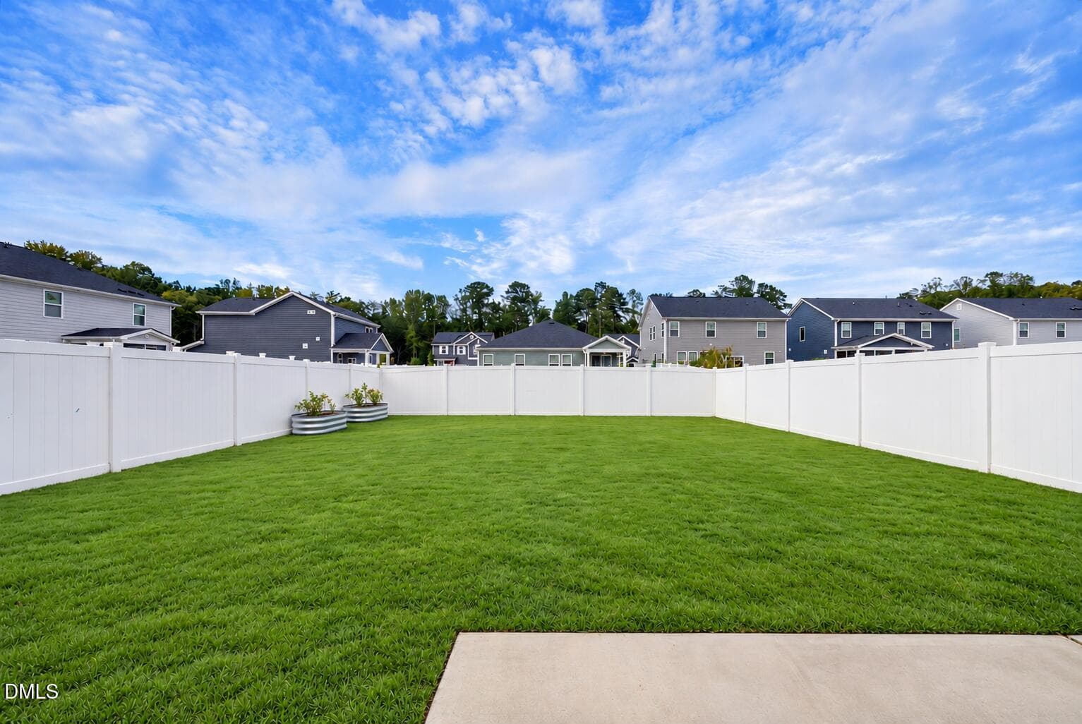 Lush Backyard with Raised Planters - 1005 Ringhill Blf Drive, Durham, NC 27704, Durham