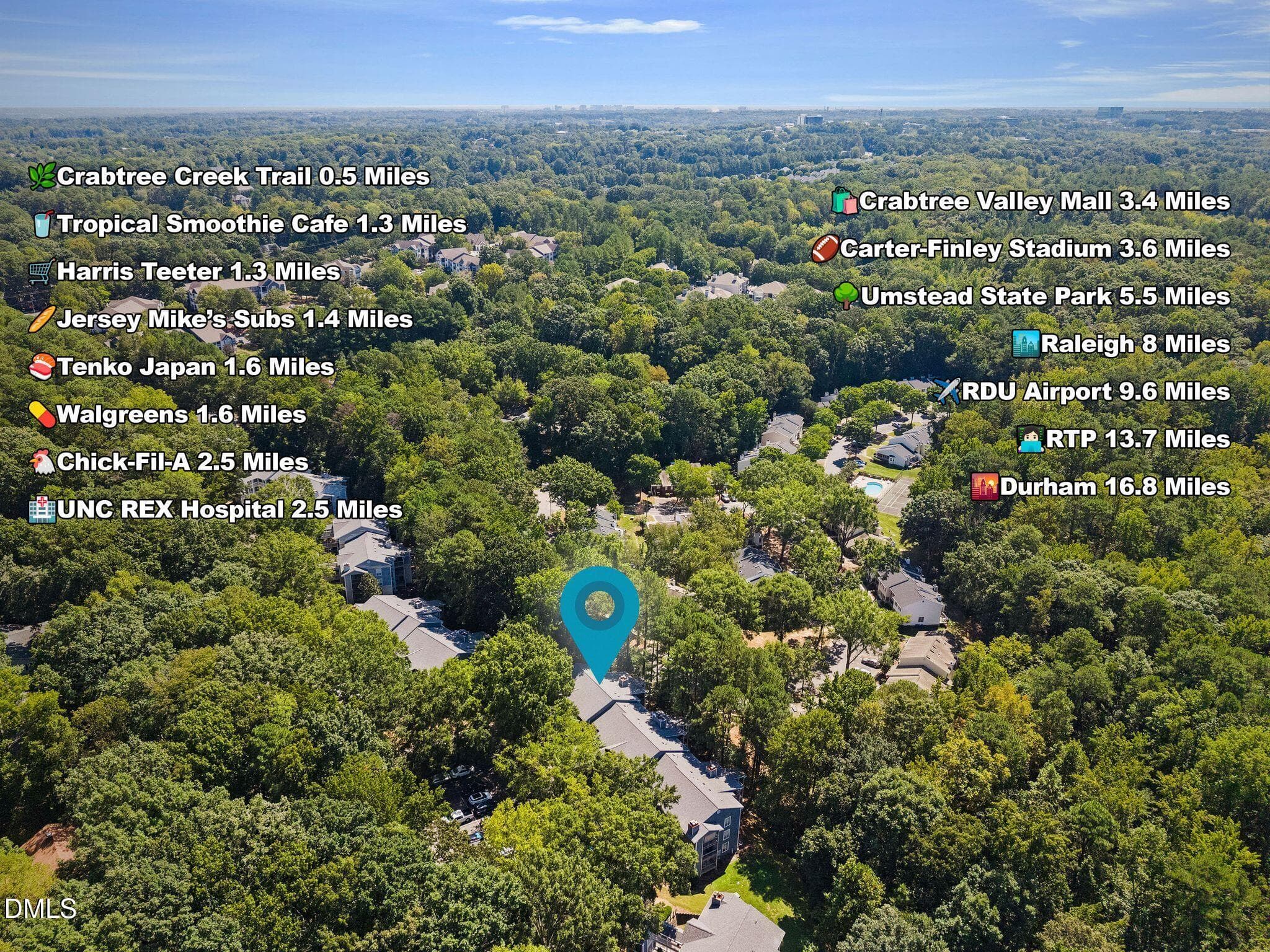 Location Callout - 4641 Timbermill Court 105, Raleigh, NC 27612, Raleigh