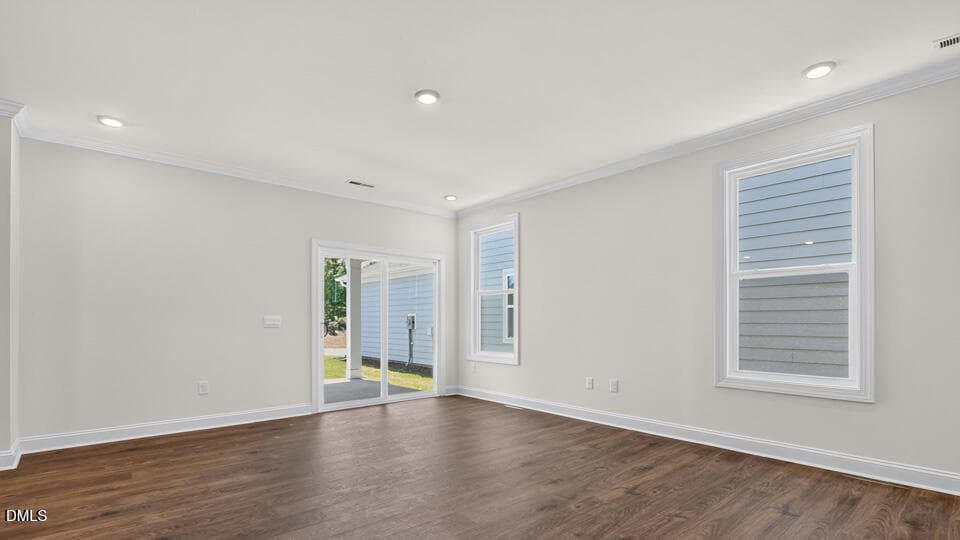 LIVING ROOM AND REAR PATIO DOORS - 502 Dorset Stream Drive, Fuquay Varina, NC 27526, Fuquay Varina