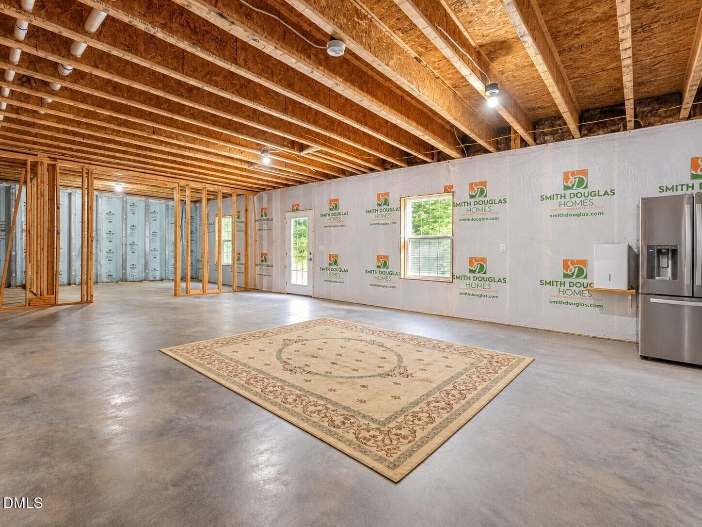 Unfinished Walk out Basement - 64 Creststone Court, Clayton, NC 27527, Clayton