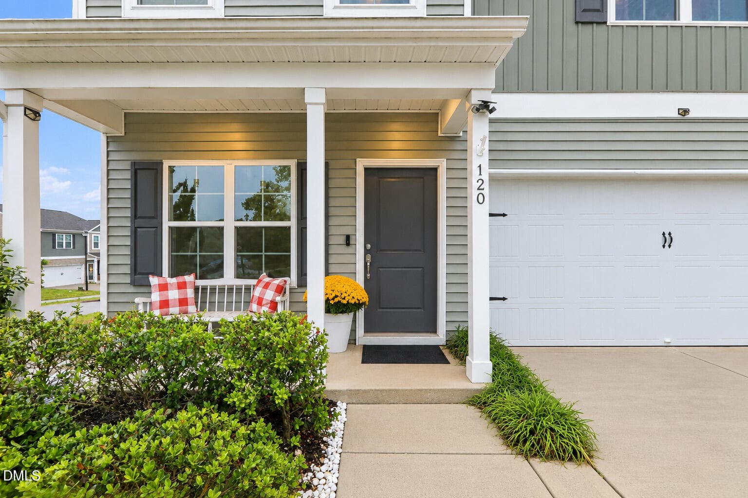 Modern Gray-Green Suburban Entryway - 120 Saddle Oaks Lane, Clayton, NC 27520