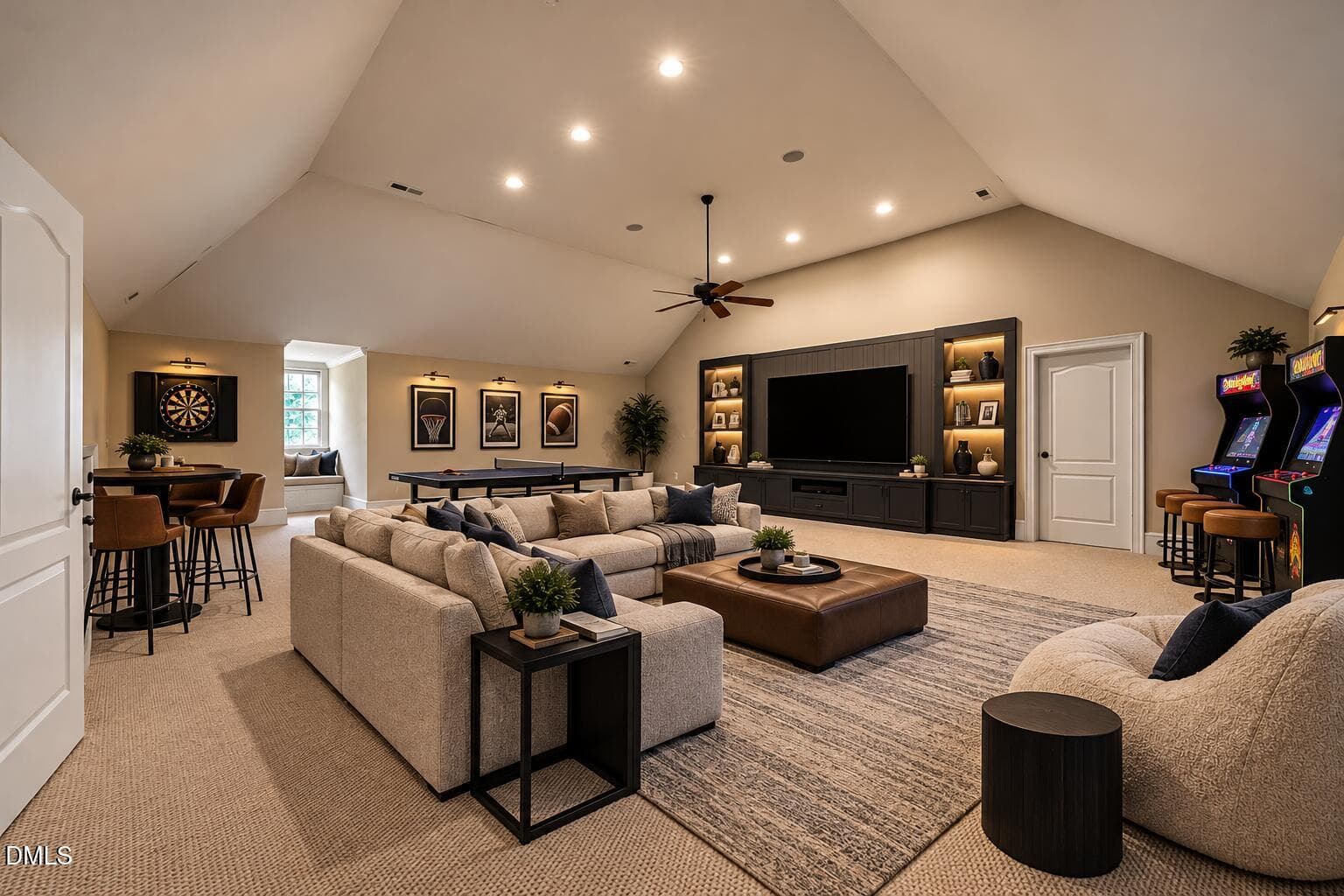 Staged Third Floor Gaming Room - 11228 Conley Cove Court, Raleigh, NC 27613