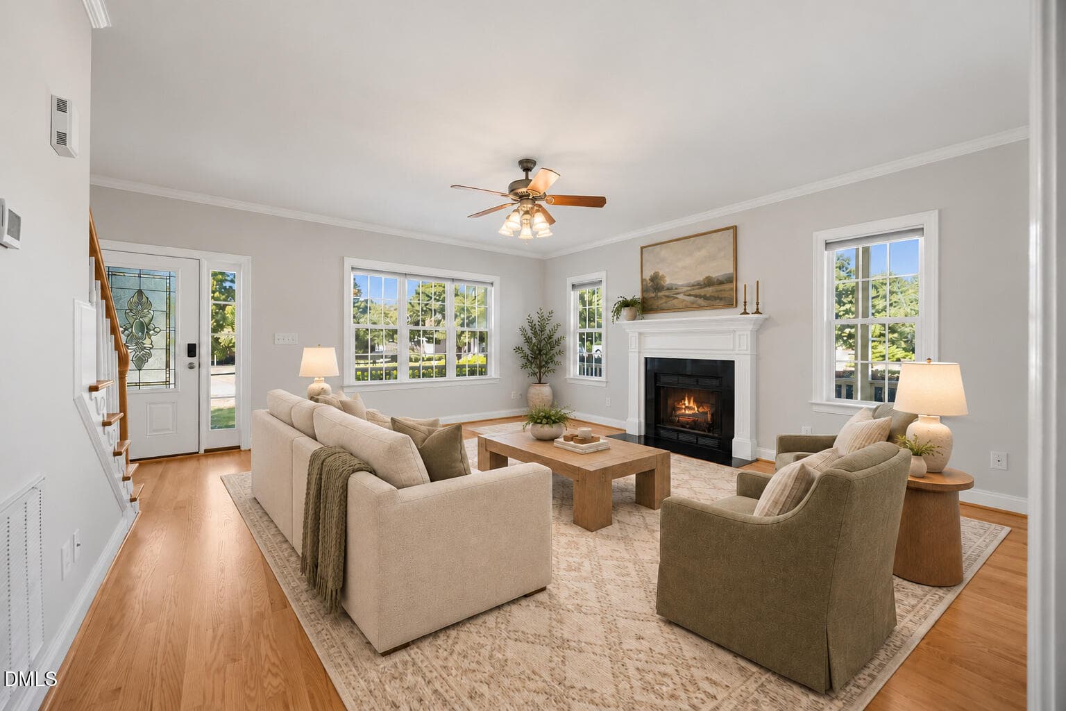 09 - Living Room Entry View - 1645 Struble Circle, Willow Springs, NC 27592