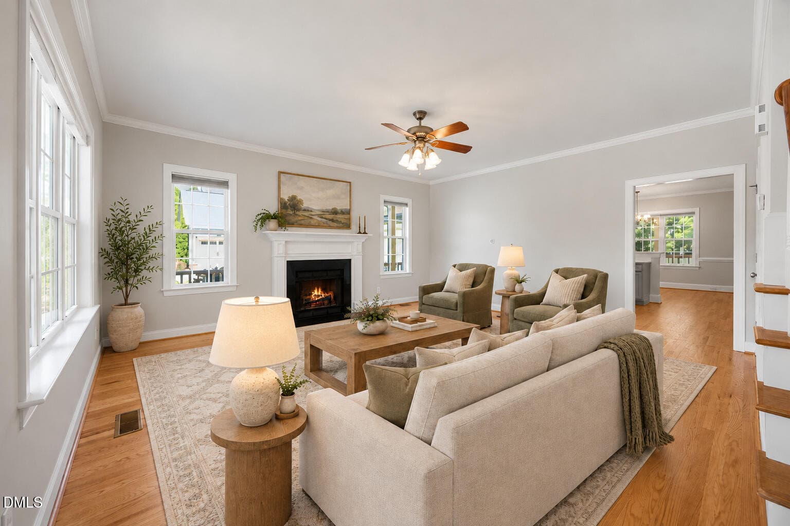 10 - Living Room Reverse View - 1645 Struble Circle, Willow Springs, NC 27592
