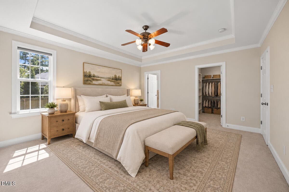 22 - Primary Bedroom Window View - 1645 Struble Circle, Willow Springs, NC 27592, Willow Springs