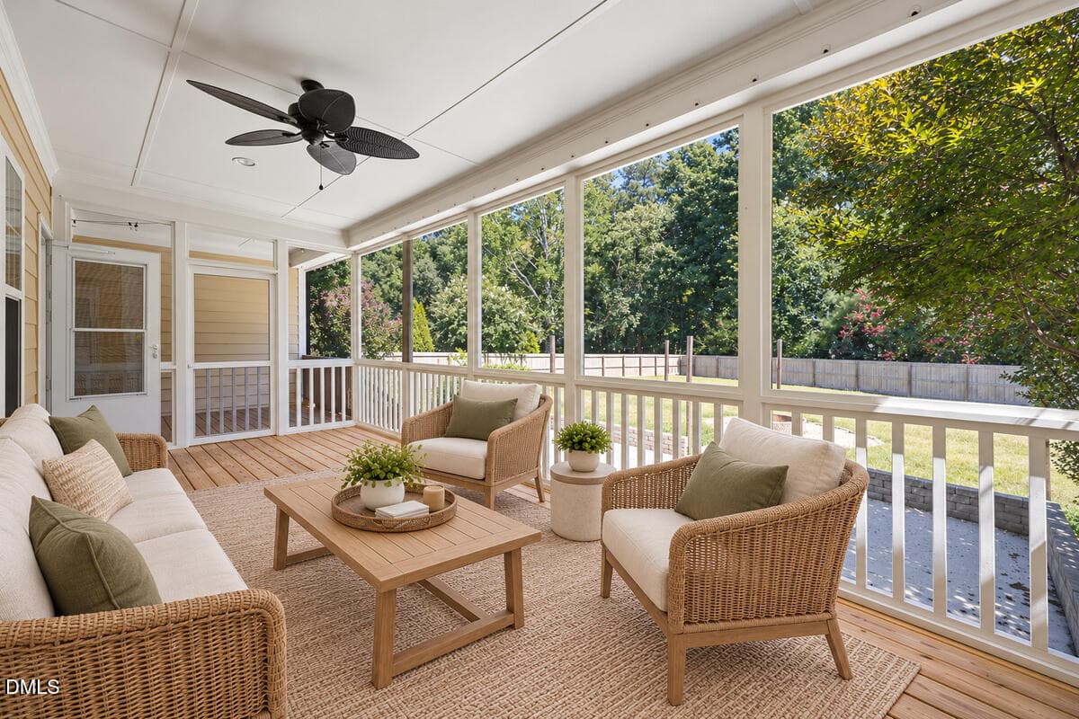 33 - Screened Porch Reverse View - 1645 Struble Circle, Willow Springs, NC 27592, Willow Springs