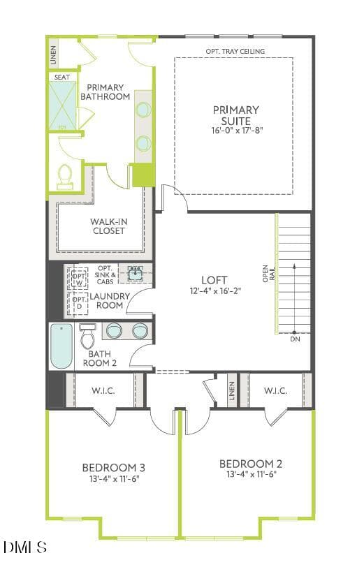 Lot 9- Silas- 2nd Floor - 216 Denim Rose Way, Morrisville, NC 27560, Morrisville